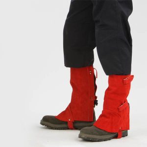 Tusker Leather Spats - Red
